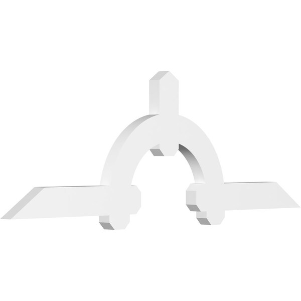Ekena Millwork Ericson Architectural Grade PVC Gable Bracket, 60"W x 20"H x 2"D x 4"F, 8/12 Pitch GBP060X20X0204ERI00 - main